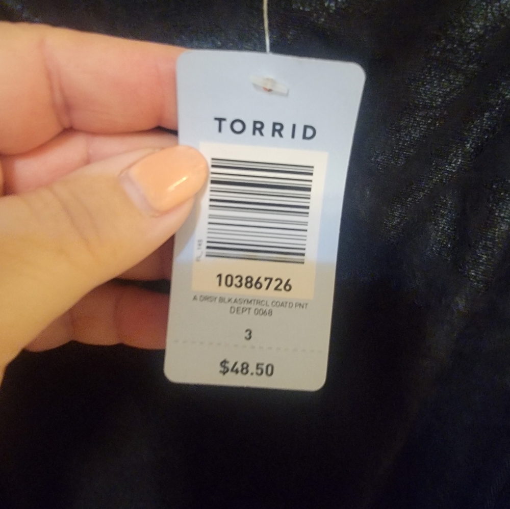 NWT Torrid 3X Womens Plus Sz 22/24 Faux Leather Skirt With Decrotive Zippers - Picture 9 of 11